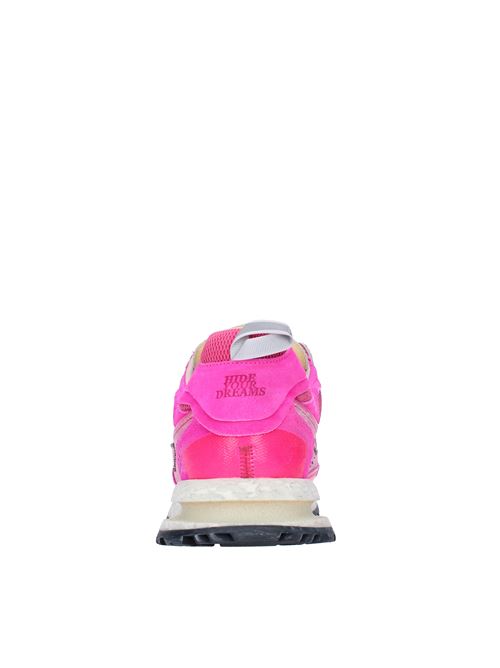 Sneakers modello THREEDOME in camoscio e tessuto HIDNANDER | THREEDOME.ZERO HD2WS230 310FUXIA
